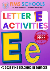 Letter E Worksheets