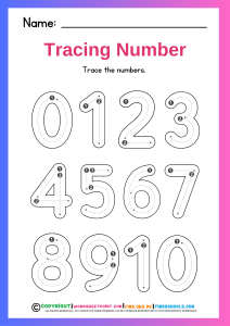 Rich Results on Google's SERP when searching for 'Tracing Numbers-1-10"