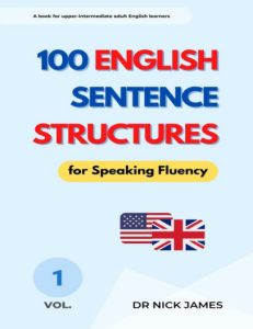 100 English Sentence Structures Book cover