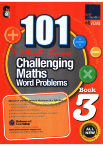 101 Challenging Math Word Problems Book 3 cover