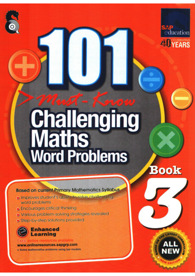 101 Challenging Math Word Problems Book 3 cover