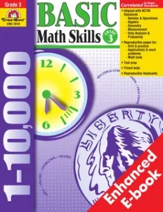 Basic Math Skills Grade 3 workbook cover