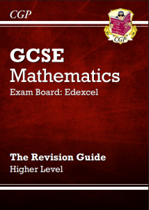 CGP Edexcel GCSE Maths Revision Guide book cover