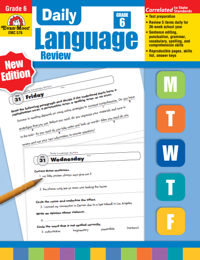 Daily Language Review Level 6 book cover