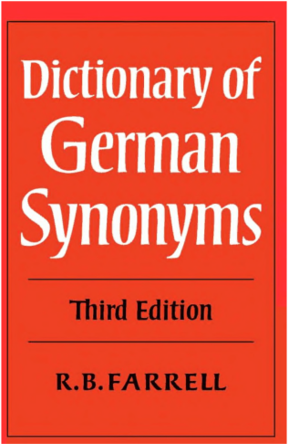 Dictionary of German Synonyms