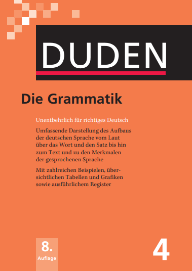 Duden Die Grammatik Unentbehrlich Fur Richtiges Deutsch book cover