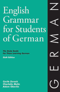 English grammar for students of German