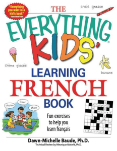 Everything Kids' Learning French Book cover