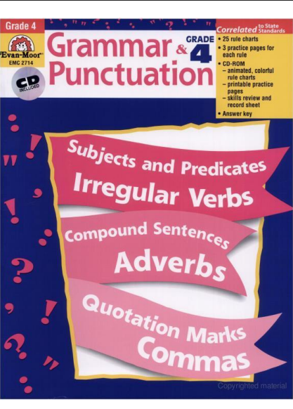 Grammar and Punctuation 4 workbook cover