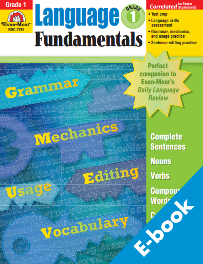 Language Fundamentals Grade 1 workbook cover