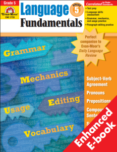 Language Fundamentals Grade 5 workbook cover