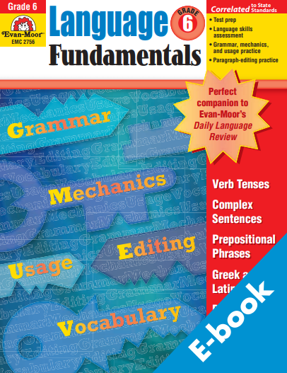 Language Fundamentals Grade 6 workbook cover