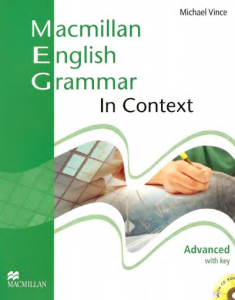 Macmillan English Grammar in Context Advanced book cover