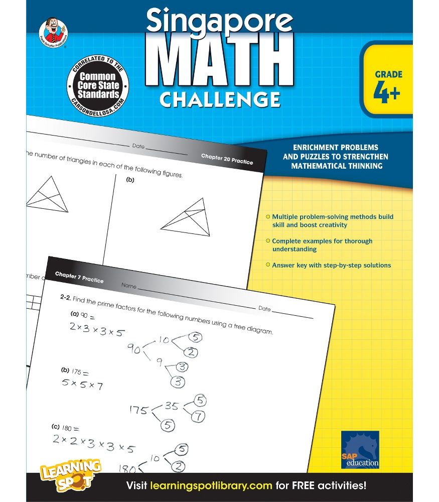 Singapore Math 4 book cover