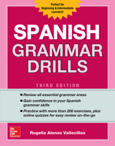 Spanish Grammar Drills Book