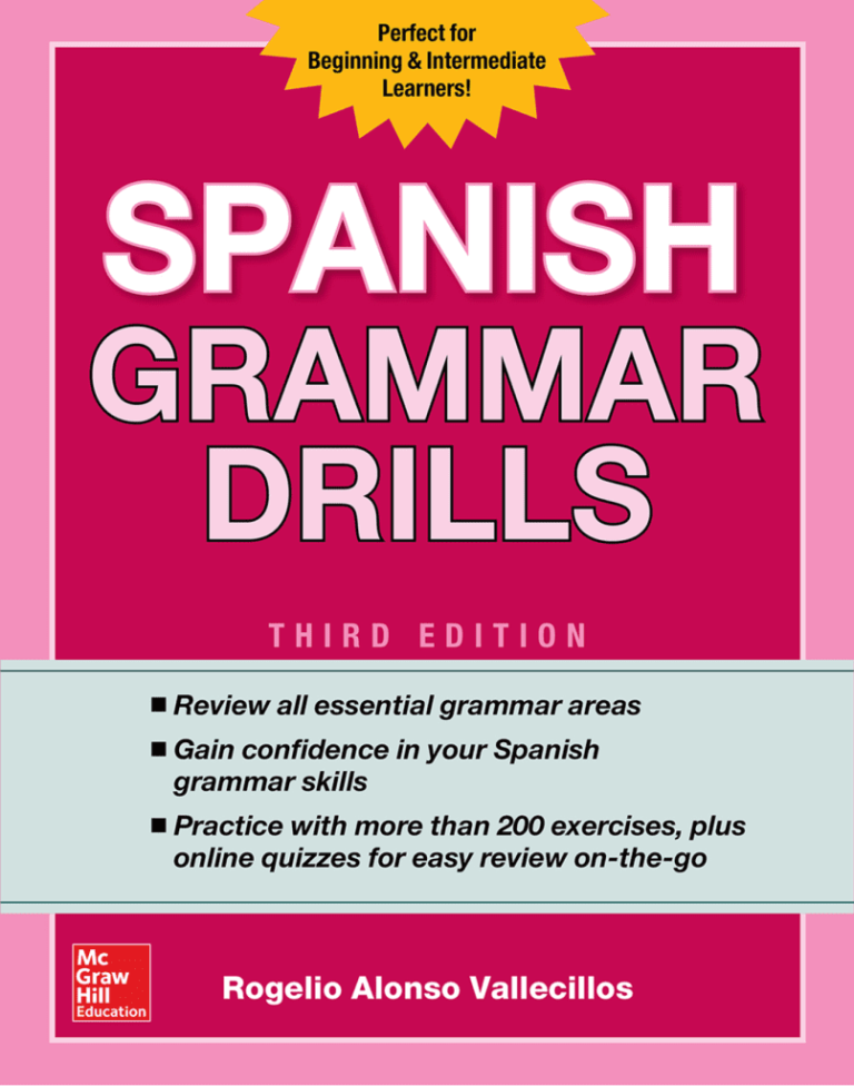 Spanish Grammar Drills Book