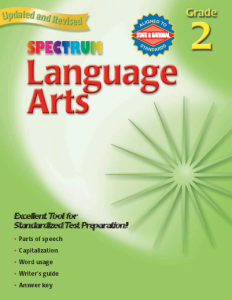 Spectrum Language Arts 2 workbook cover