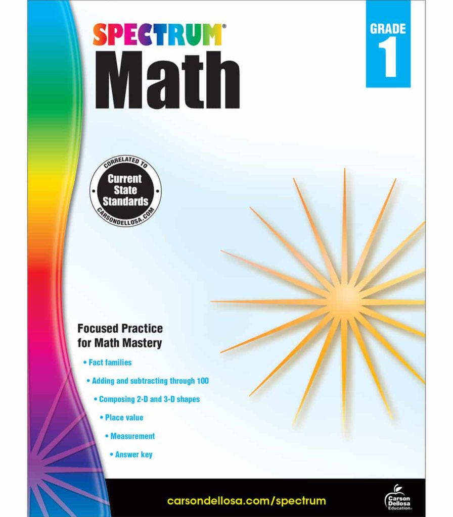 Spectrum Math 1 workbook cover