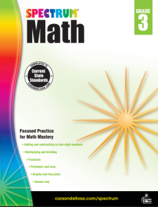 Spectrum Math 3 workbook cover