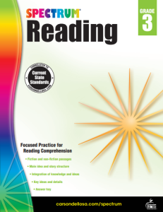 Spectrum Reading 3 workbook cover