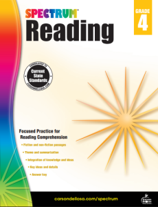 Spectrum Reading 4 workbook cover