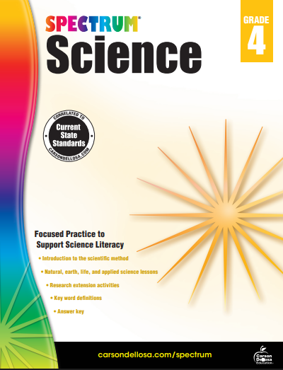 Spectrum Science 4 workbook cover