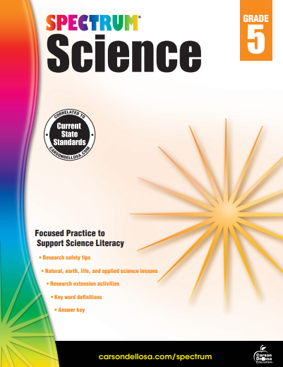 Spectrum Science 5 workbook cover