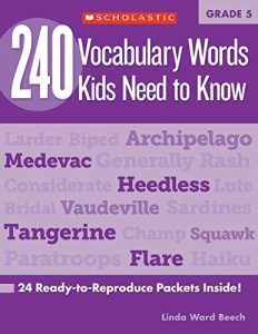 240 Vocabulary Words Kids Need to Know Book 5