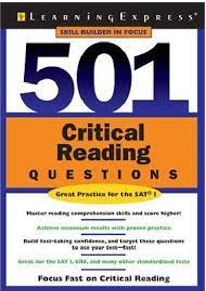 501 Critical Reading Questions Book