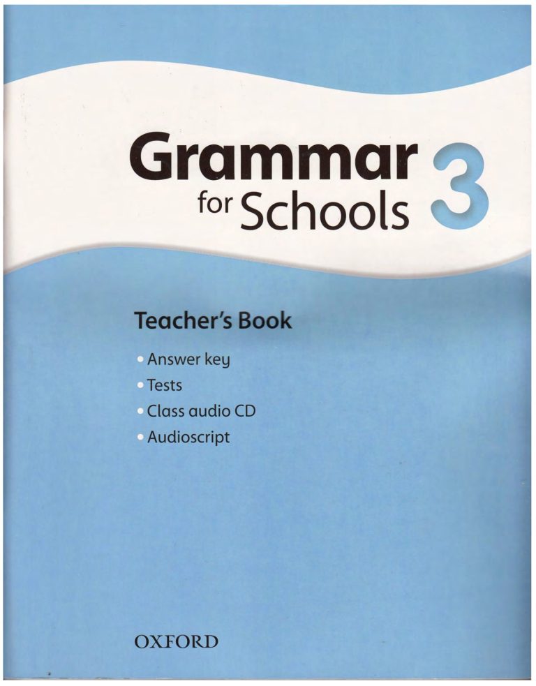 Oxford Grammar for Schools Teacher’s Book 3