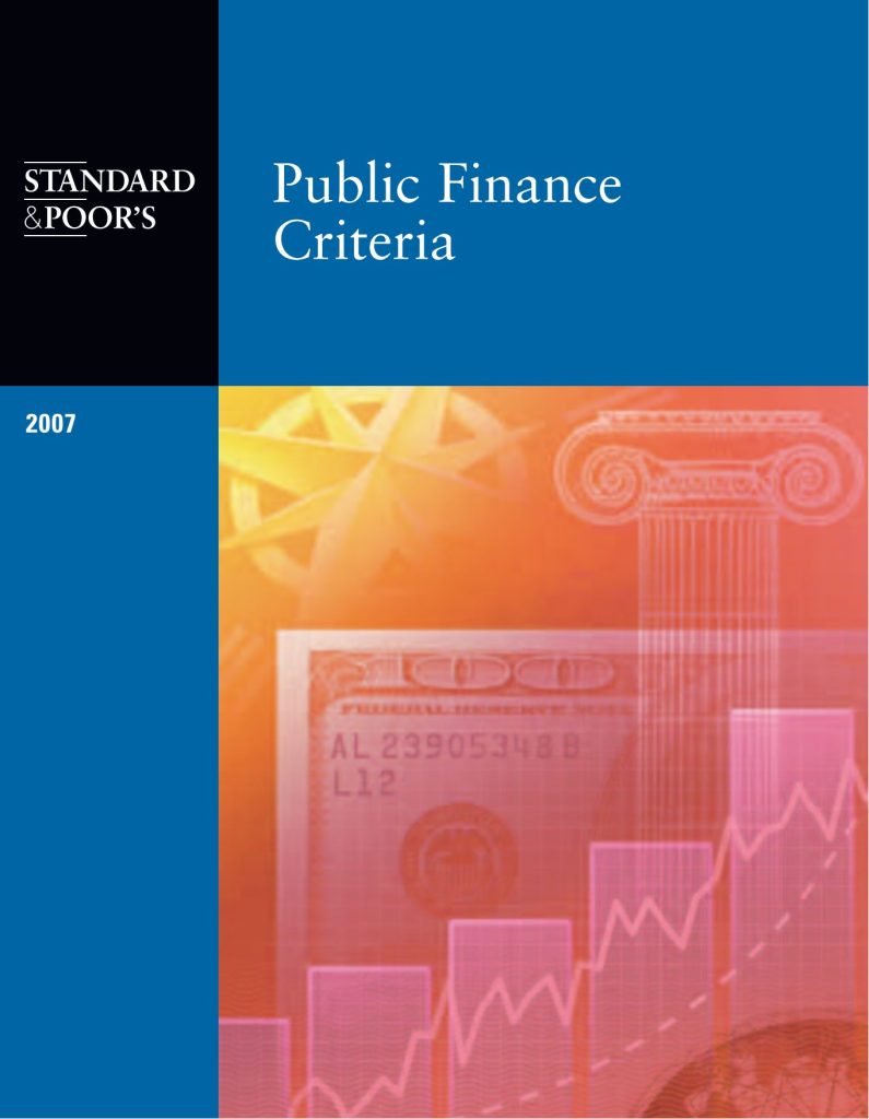 Public Finance Criteria