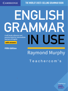 English Grammar In Use Raymond Murphy Book
