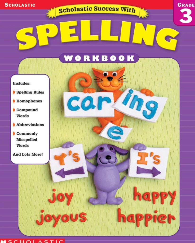 Scholastic Success With Spelling Workbook 3