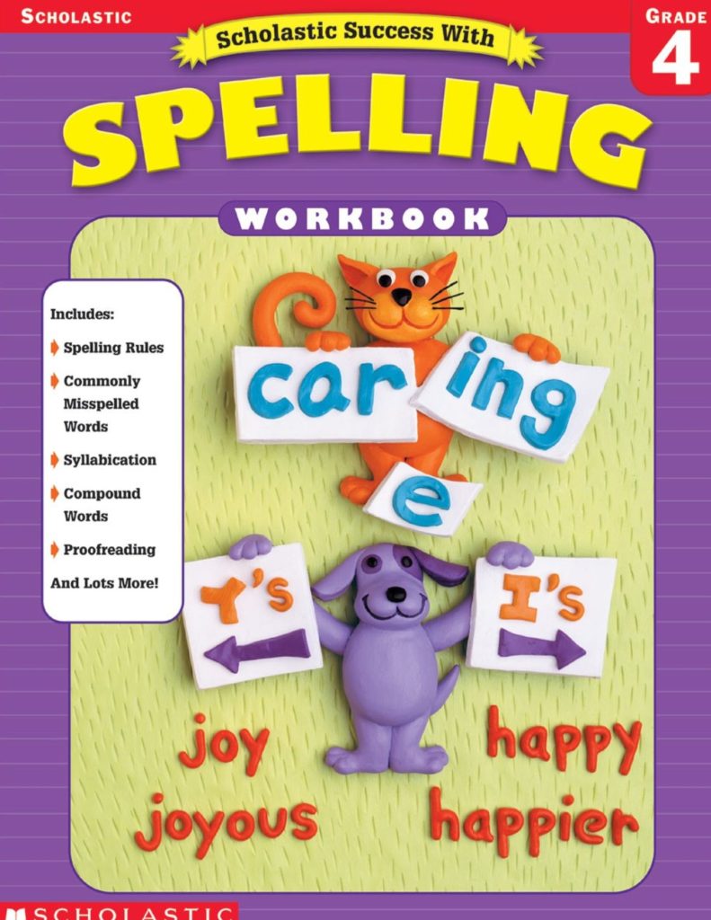 Scholastic Success With Spelling Workbook 4