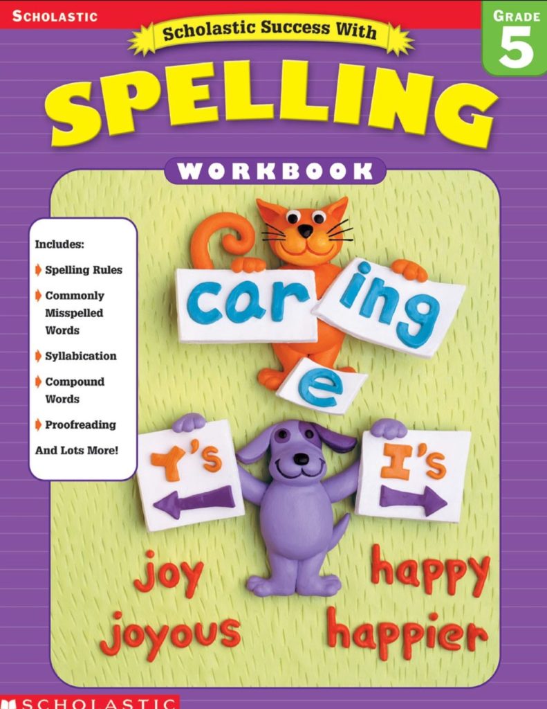 Scholastic Success With Spelling Workbook 5