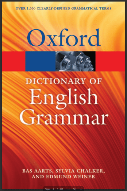 Dictionary Of English Grammar