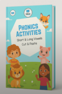 English Phonics Activities short and long vowel cut & paste