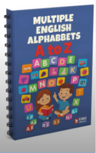 Multiple English Alphabets a to z