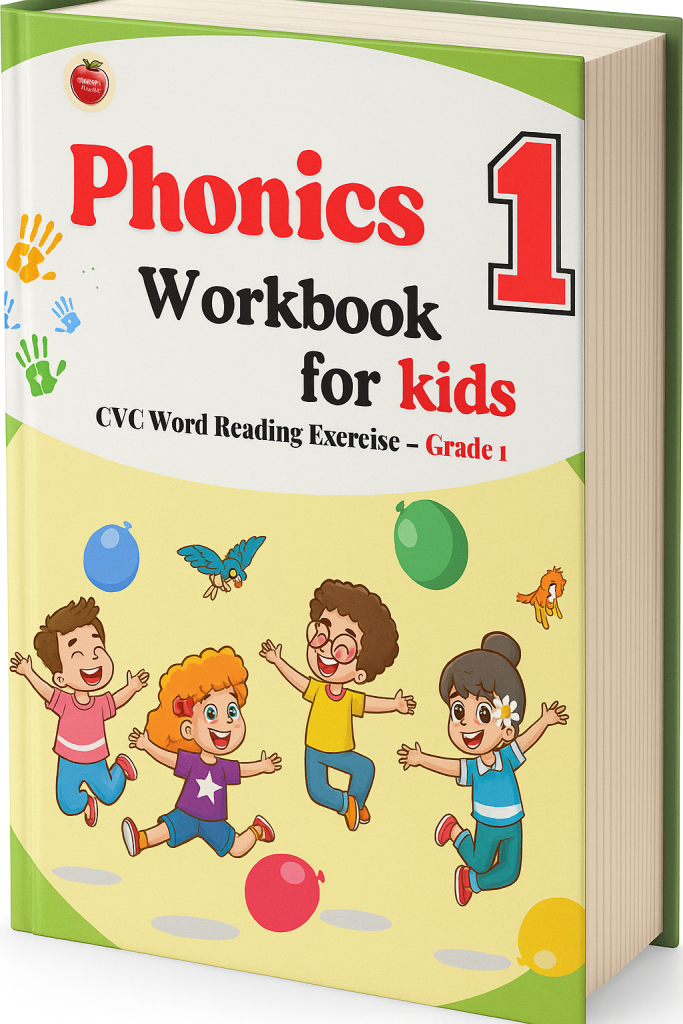 Phonics Workbook for Kids CVC Word Reading Exercise Grade 1
